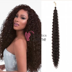 Extensie de par afro Deep Water Wave Twist Crochet de 80 cm Cod   ADW413 Saten Inchis
